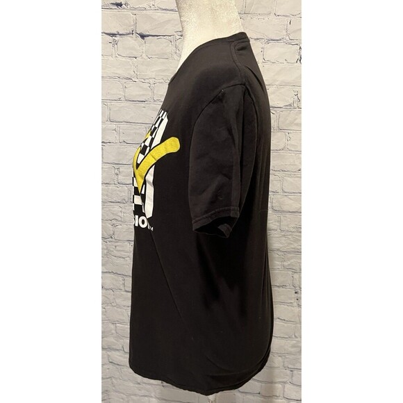 Classic MTV Logo Distressed Checkered Print Premium T-Shirt Medium - Picture 3 of 5